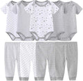 Baby Layette Set Baby Boys' 9-Piece Bodysuits Pants Set Toddler Girl Boy Unisex by Kiddiezoom