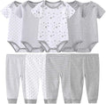 Baby Layette Set Baby Boys' 9-Piece Bodysuits Pants Set Toddler Girl Boy Unisex by Kiddiezoom