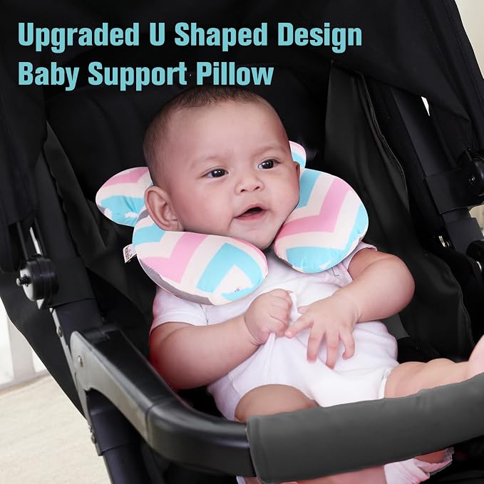 KAKIBLIN Baby Head Pillow, Support Pillow, Baby Travel Pillow - Image 3