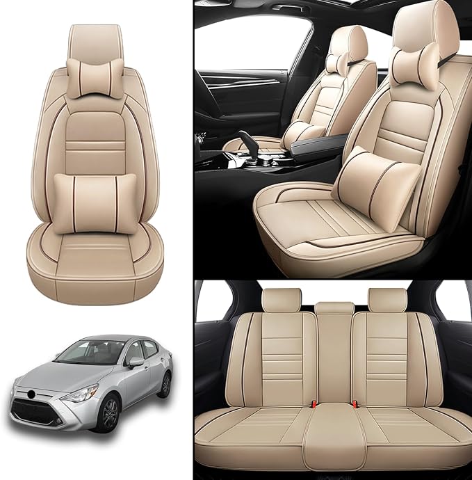 Car Seat Covers for Toyota Yaris 2007-2020 | 5-Seats Seat Covers, Waterproof - Image 2