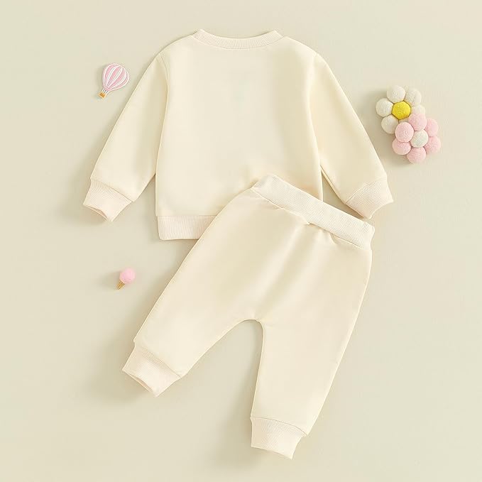 Fernvia Toddler Baby Girl Clothes 3 6 9 12 18 24 Months Fall Outfits Solid Long - Image 3