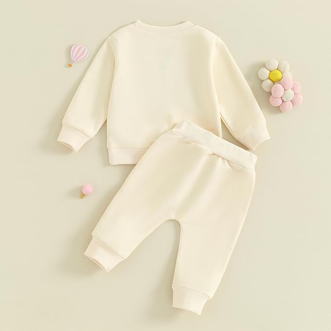 Fernvia Toddler Baby Girl Clothes 3 6 9 12 18 24 Months Fall Outfits Solid Long - Image 3