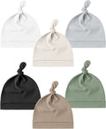 Konssy 6 Pack Baby Newborn Hats Set Knot Beanie Hats Soft by Konssy