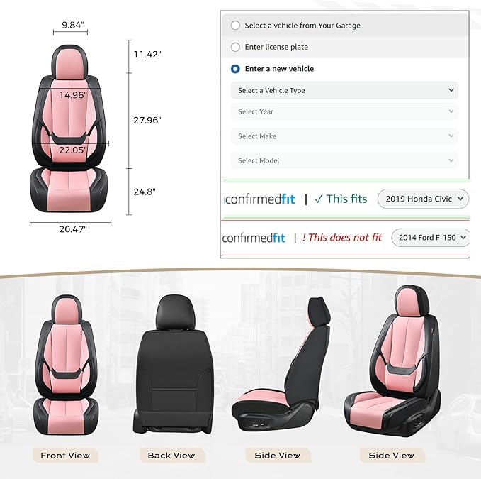 Coverado Seat Covers, Car Seat Covers Front Seats, Car Seat Cover, Car Seat - Image 5