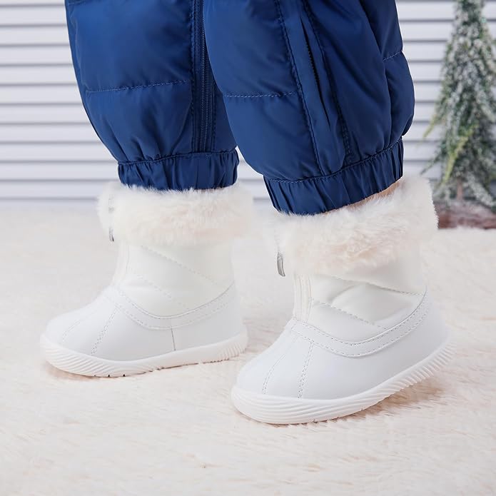 BMCiTYBM Baby Boy Girl Snow Boots Waterproof Winter Warm Booties Nonslip - Image 2