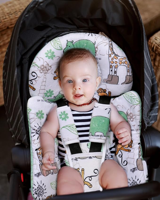 Infant Car Seat Insert, Enlarged Head Support - Image 4