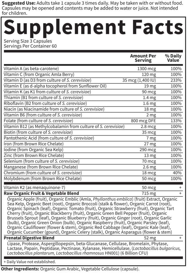 Garden of Life Prenatal Multivitamin - Image 7