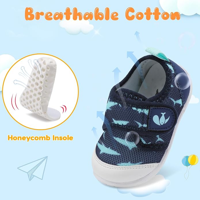 FEETCITY Baby First Walking Shoes Boys Girls Infant Sneakers Crib Shoes - Image 4