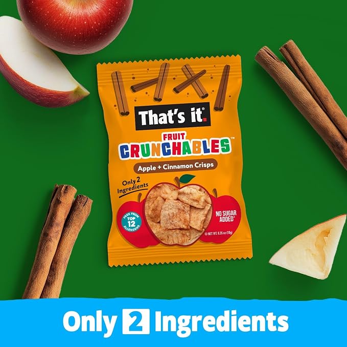 That’s it. Fruit Crunchables Apple + Cinnamon Crisps, Gluten-Free, No Added - Image 5