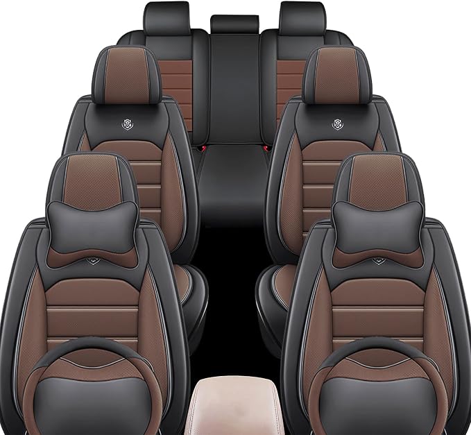 JOJ Car Seat Cover Fit for Toyota Highlander 2001-2025, 7 Seat Car Seat Cover - Image 2