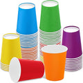 URATOT 60 Pieces 9 Ounce Disposable Paper Cups Rainbow Party Cups Drinking Cups by URATOT