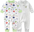 Teach Leanbh Baby 2-Pack Footless Pajamas Cotton Long Sleeve Printing 2 Way by TeachLeanbh