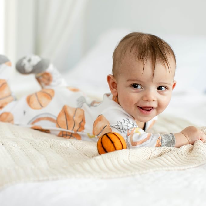 Burt’s Bees Baby Boys' One-Piece Sleep and Play 100% Organic Cotton PJs - Image 4
