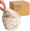 Nook Theory 4 Pack Bamboo Bowls - 22 Oz Reusable Toddler and Kids Bowl by NookTheory