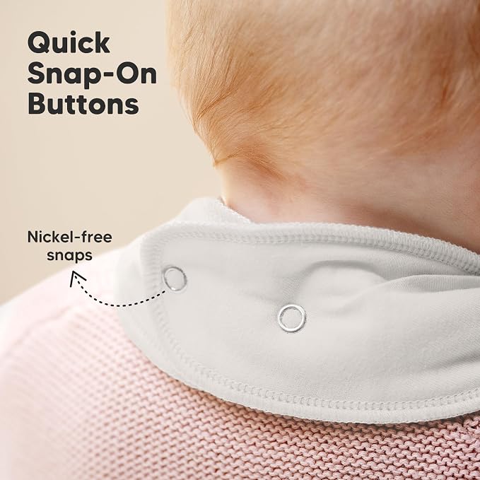 KeaBabies 10-Pack Organic Baby Bandana Bibs - Image 8