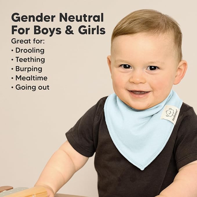 8-Pack Organic Baby Bandana Bibs - Image 6