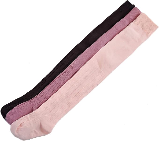 EPEIUS Baby Girl Tights Thick Cable Knit Leggings Stockings Cotton Pantyhose - Image 7