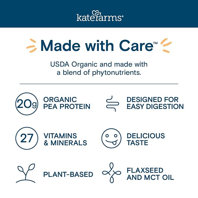 KATE FARMS Organic 1.4 High Calorie Nutrition Shake, Strawberry, 20g Protein - Image 7