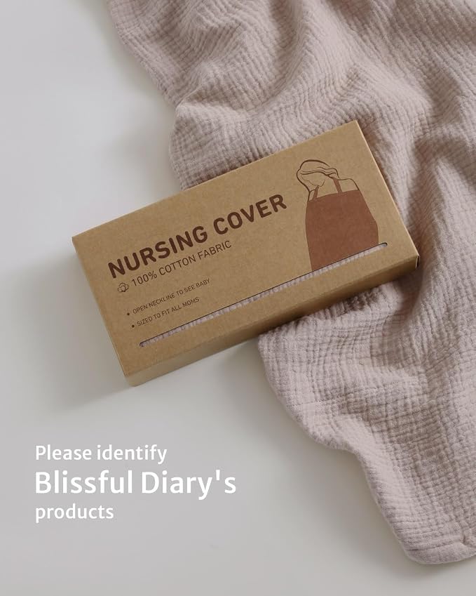Blissful Diary Muslin Nursing Cover - Image 7