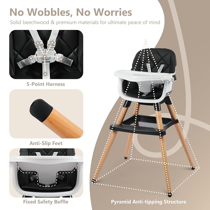 Kinder King 7 in 1 Baby High Chair - Image 5