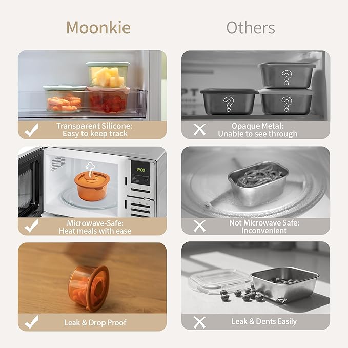 Moonkie Silicone Snack Containers - Image 4