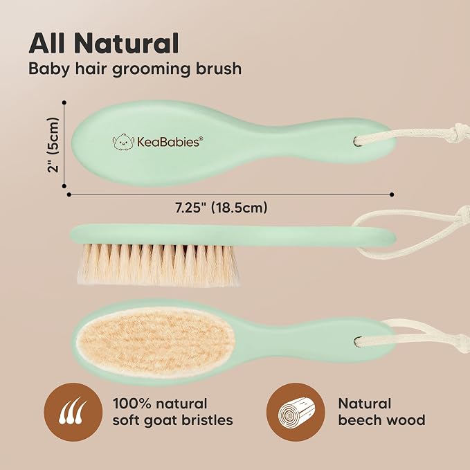 Wooden Baby Hair Brush - Image 2