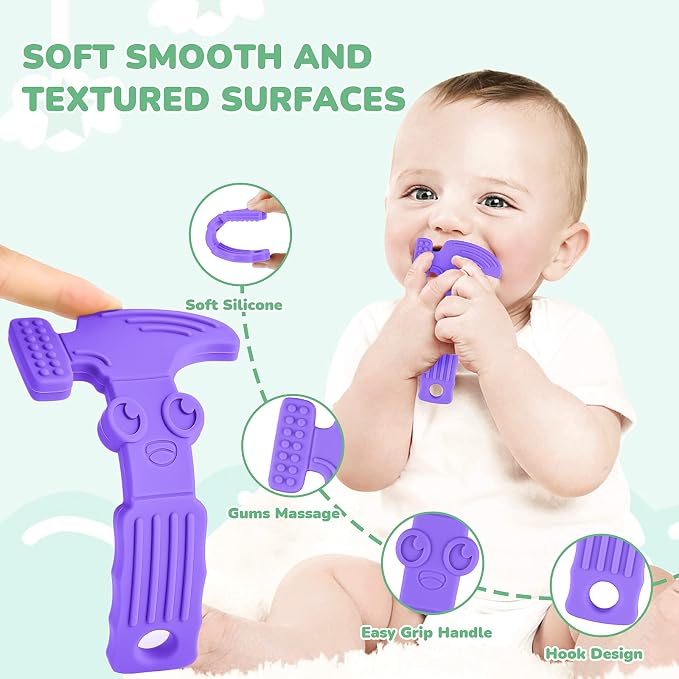 TYRY.HU Baby Teething Toys for Babies, Baby Teether Toys, BPA Free Silicone - Image 3