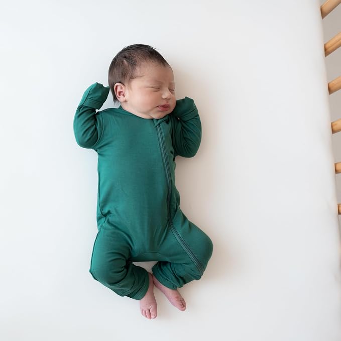 KYTE BABY Unisex Rayon Made From Bamboo Zippered Rompers 0-24 Months - Image 5