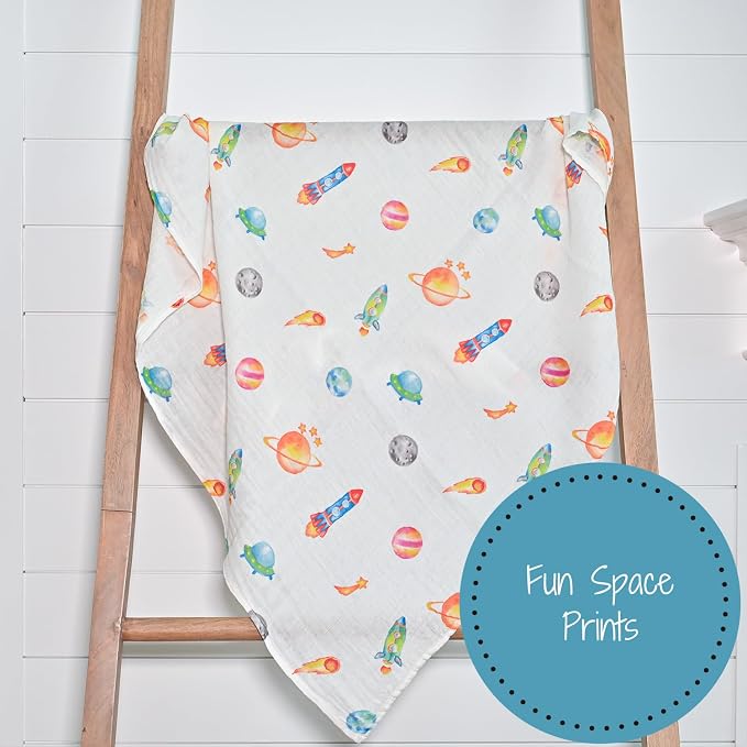 LollyBanks Swaddle Blanket, 100% Cotton Baby Blanket, Soft Muslin Swaddle - Image 6