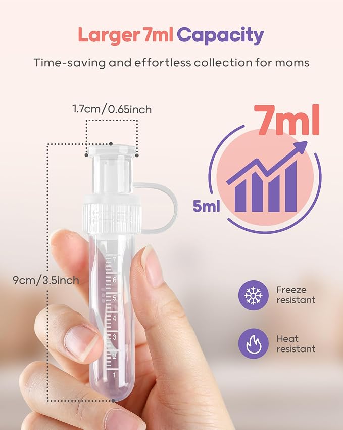 Nuliie Colostrum Collector Kit 7ml/12pcs, Reusable Breast Milk Collector - Image 2