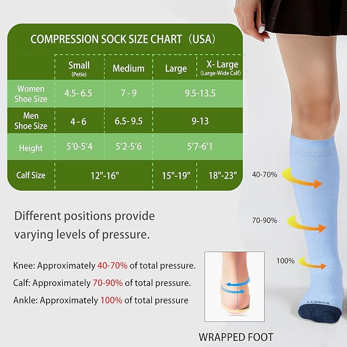 LEVSOX Viscose Made from Bamboo Compression Socks - Image 4