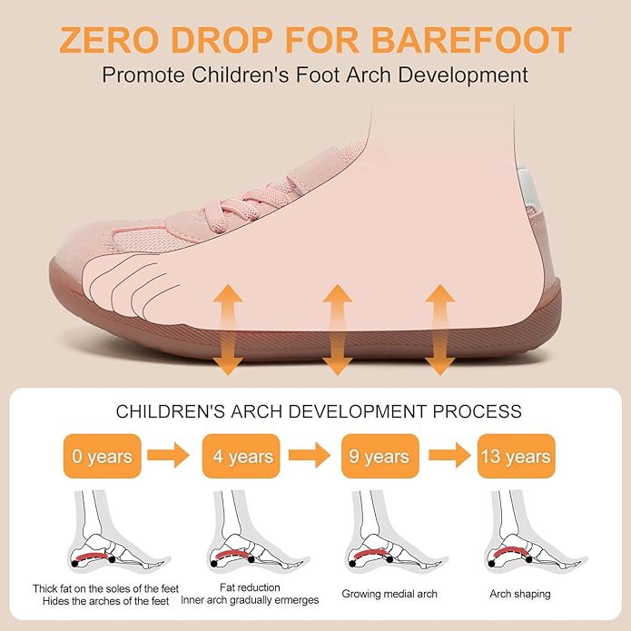 Toddler Wide Toe Box Shoes Zero Drop Minimalist Sneakers - Image 3