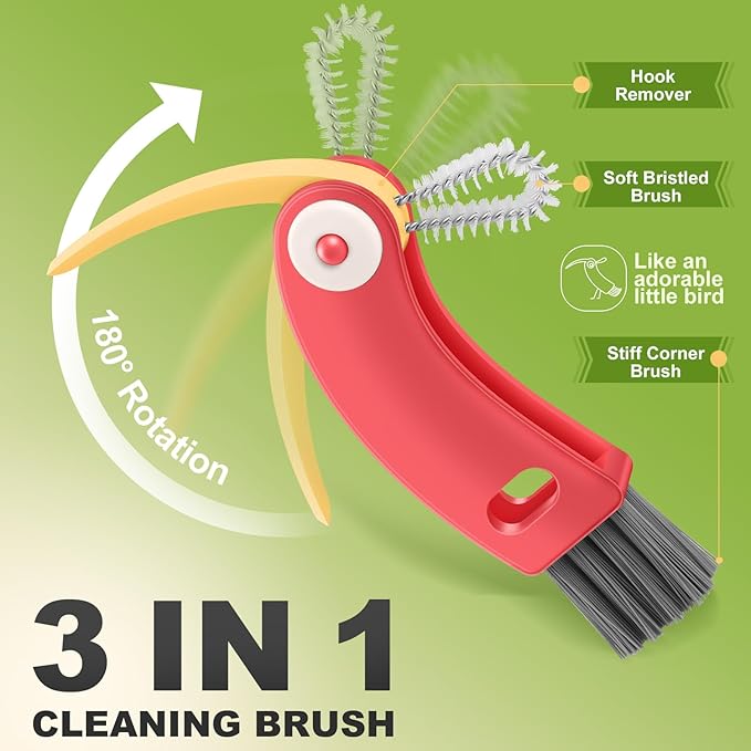 3 in 1 Cup Lid Cleaning Brush 4 Pack - Image 3