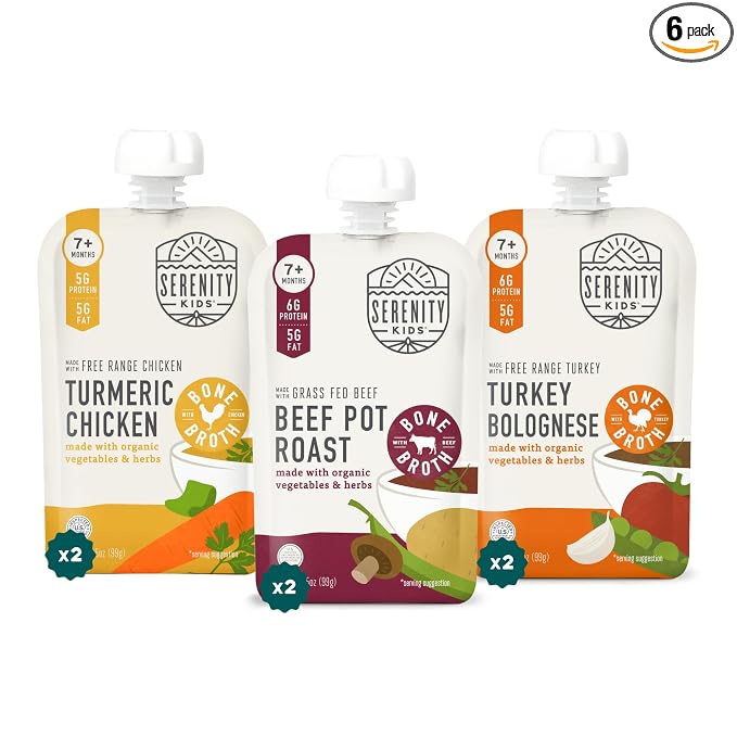 Serenity Kids 7+ Months Bone Broth Puree Made by SerenityKids