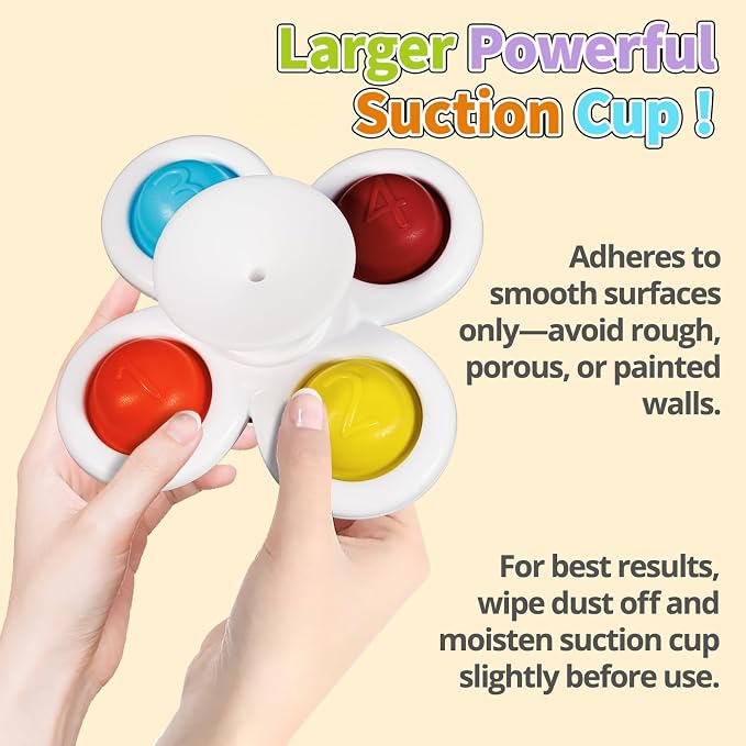 ALASOU 3PCS Pop Suction Cup Spinner Toys - Image 2