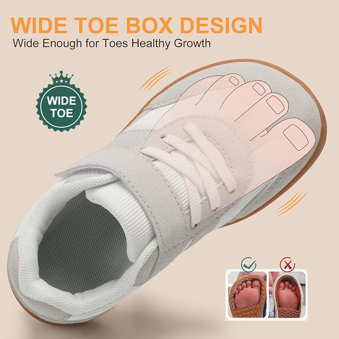 Toddler Wide Toe Box Shoes Zero Drop Minimalist Sneakers - Image 2