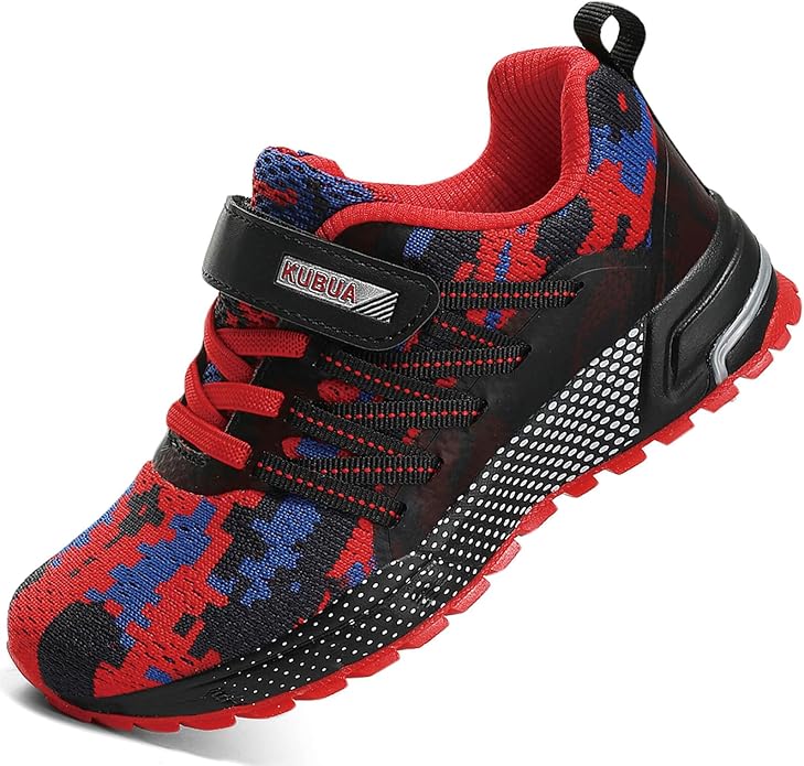 KUBUA Kids Sneakers for Boys Girls Running Tennis Shoes Lightweight Breathable by KUBUA