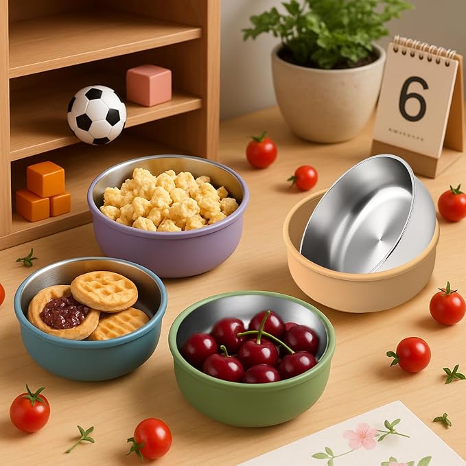 Mity rain Stainless Steel & Silicone Bowls - Image 7