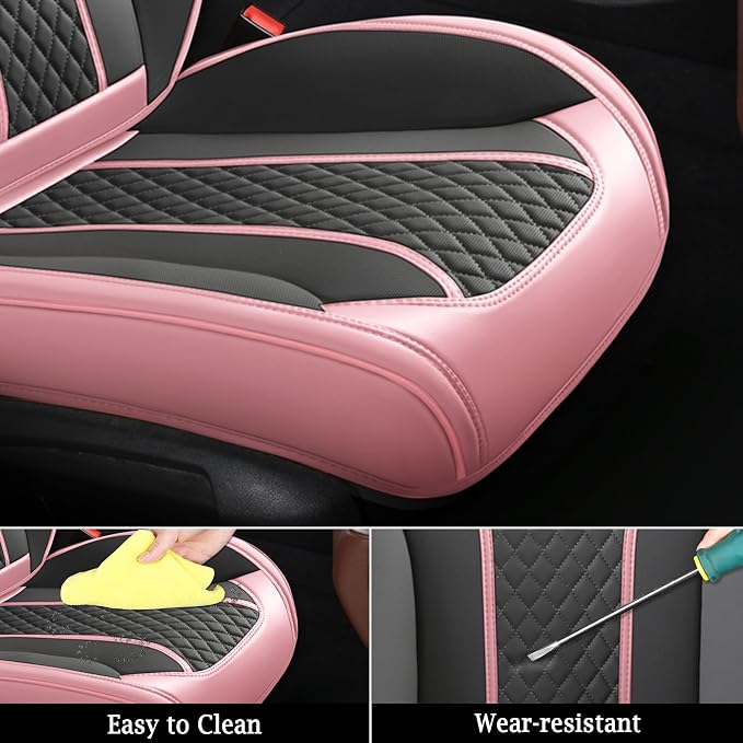 Doogo Seat Covers, Car Seat Covers, Breathable Front Seat Covers, Universal - Image 6