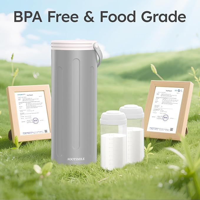Portable Breast Milk Cooler for Travel, 22oz Large Capacity Breastmilk Chiller - Image 9
