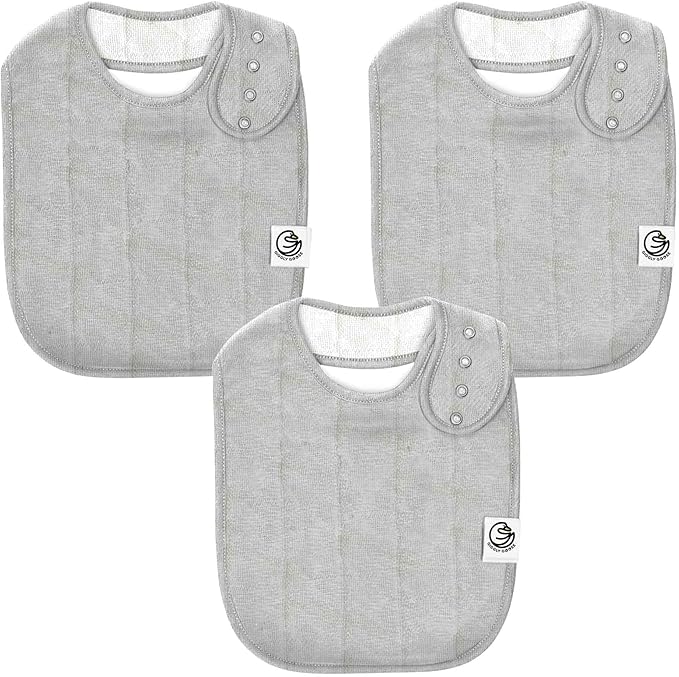 3 Pack Baby Bibs for Boys & Girls | Cotton, Absorbent Drooling & Teething Bib | by GigglyGoose%C2%AE