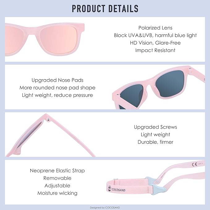 COCOSAND Flexible Baby Sunglasses - Image 4