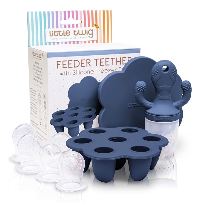 Little Twig Baby Fruit Feeder Pacifier Teether | Food Freezer Tray by Little+Twig