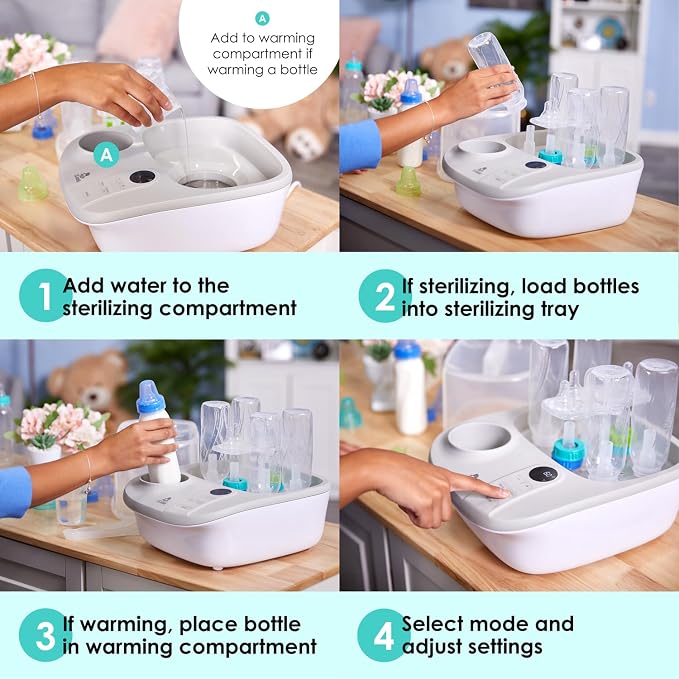 Lil' Jumbl Baby Bottle Sterilizer and Dryer Premium, Removes 99, 9% of Bacteria - Image 5