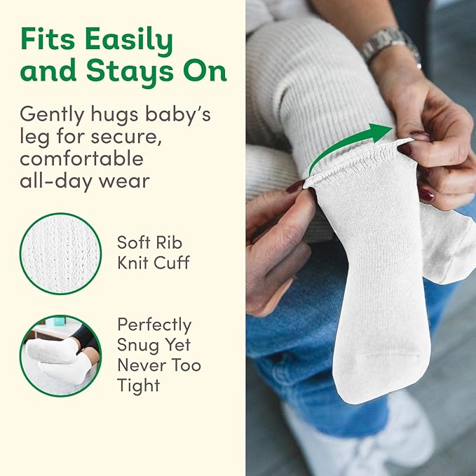 Fruit of the Loom Baby 14-Pack Grow & Fit Flex Zones Cotton Stretch Socks - Image 5