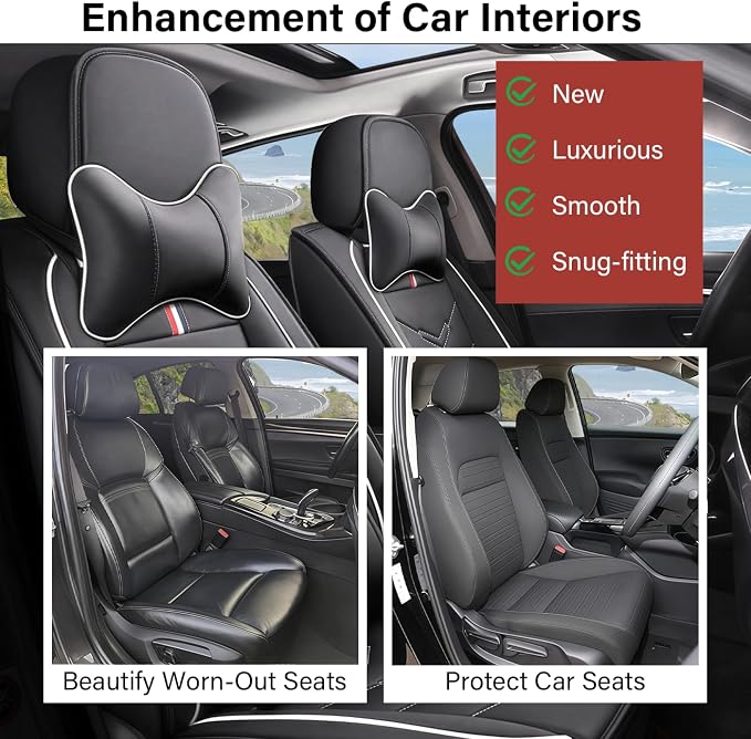 Leather Car Seat Covers Fit for LR LR4 2009-2016, 5 Seater Waterproof and - Image 6