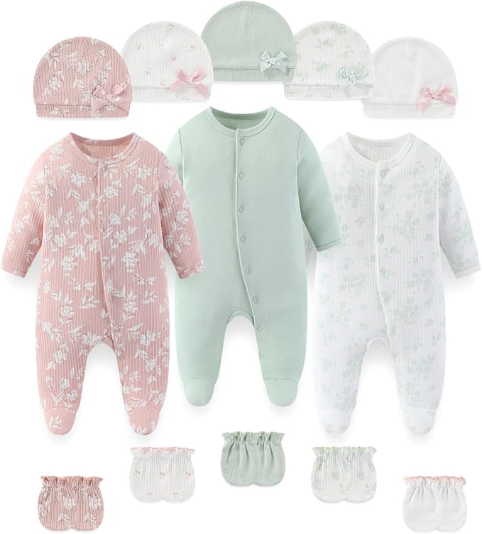 Fashion Baby Boy Girl Clothing Set Cotton Soft 3-Piece Long Sleeve Button by falianni