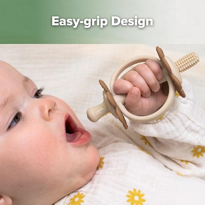 haakaa Silicone Baby Teether Toys, Nipple-Shaped End - Image 6