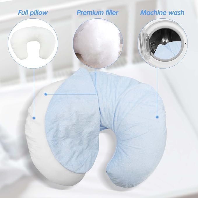 LAT Waterproof Nursing Pillow for Breastfeeding, Waterproof Removable Cover - Image 6