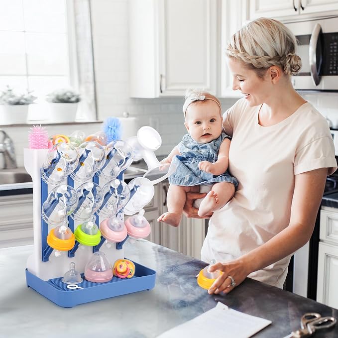 Ultimate Baby Bottle Drying Station -Space Saving Standing Drying Rack - Image 2
